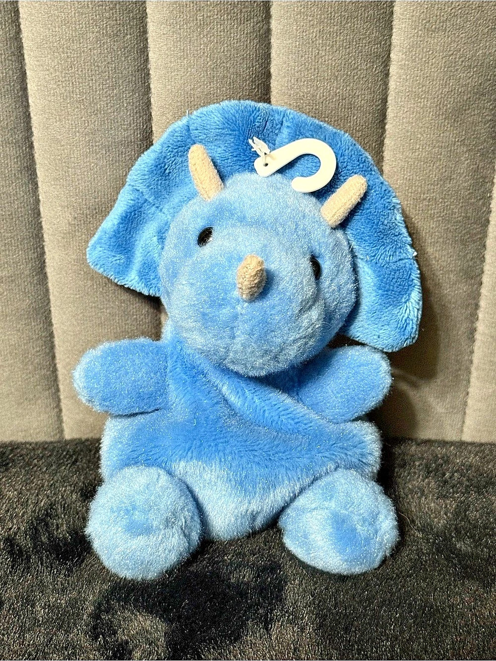Palm Pals Tank Triceratops Blue Stuffed Animal